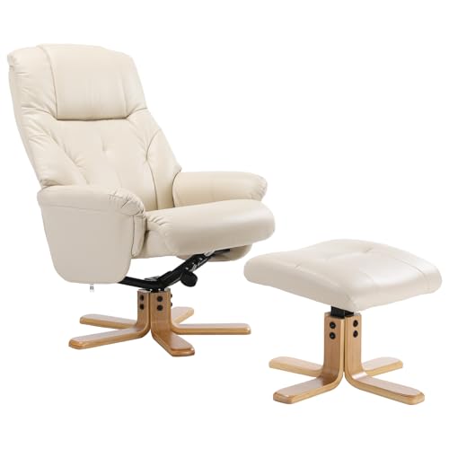 Modern Reclining Chair with Ottoman for Small Spaces