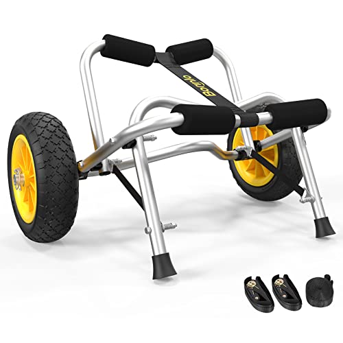 Aluminum Pipe HORIZON LINGUISTICS Cart with Solid Wheels and Ratchet Straps