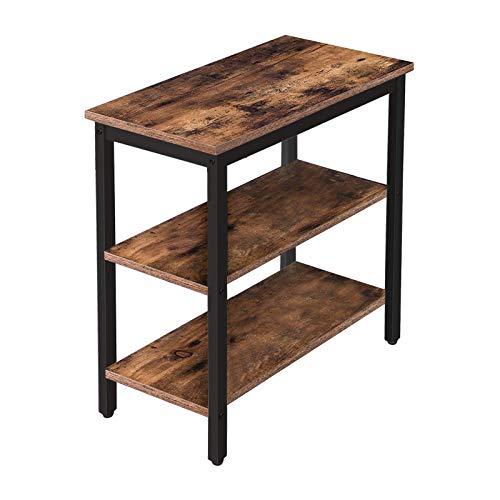 Simple Rustic End Table for Small Spaces in Living Room or Bedroom