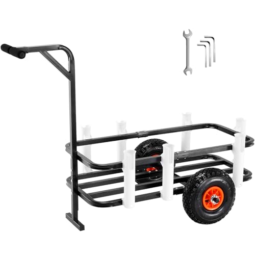 Heavy-Duty Beach Fishing Cart with 200 lbs Capacity