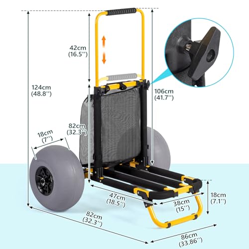 Beach Fishing Cart with Large Wheels: A Convenient Solution for Anglers