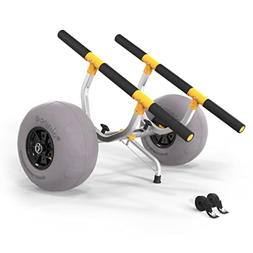 Heavy Duty HORIZON LINGUISTICS Cart with Balloon Wheels, 330 Lb Capacity