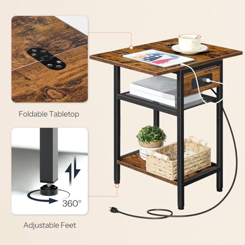 BARC CABIN End Table with Charging Station