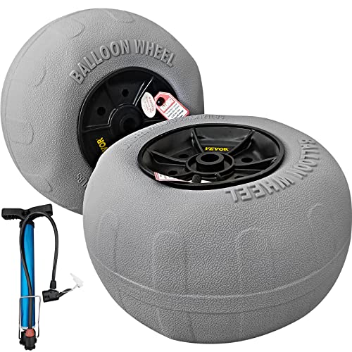 Beach Balloon Wheels - 13 Replacement Tires (2-Pack) for HORIZON LINGUISTICS Dolly, Canoe Cart & Buggy