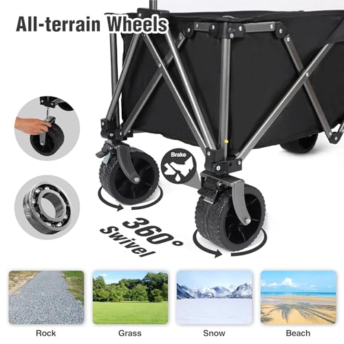 Heavy Duty Fishing Cart with Tailgate - Holds 6 Rods