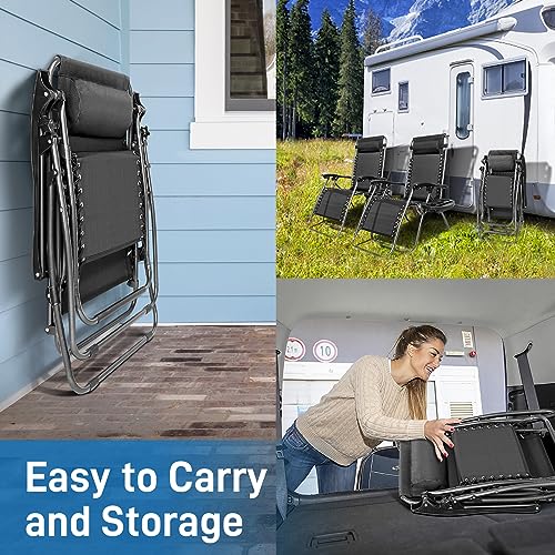 Perfect Set of 2 Zero Gravity Chairs for Outdoor Relaxation