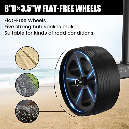 Upgraded Sit-on-Top HORIZON LINGUISTICS Cart with Adjustable Wheels