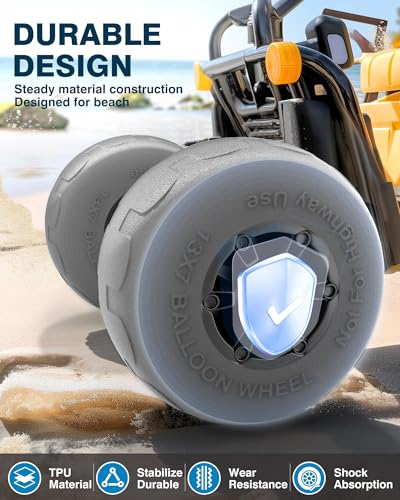 Beach Wheels 13 Solid Sand Tires for Beach Cart - 2 Pack